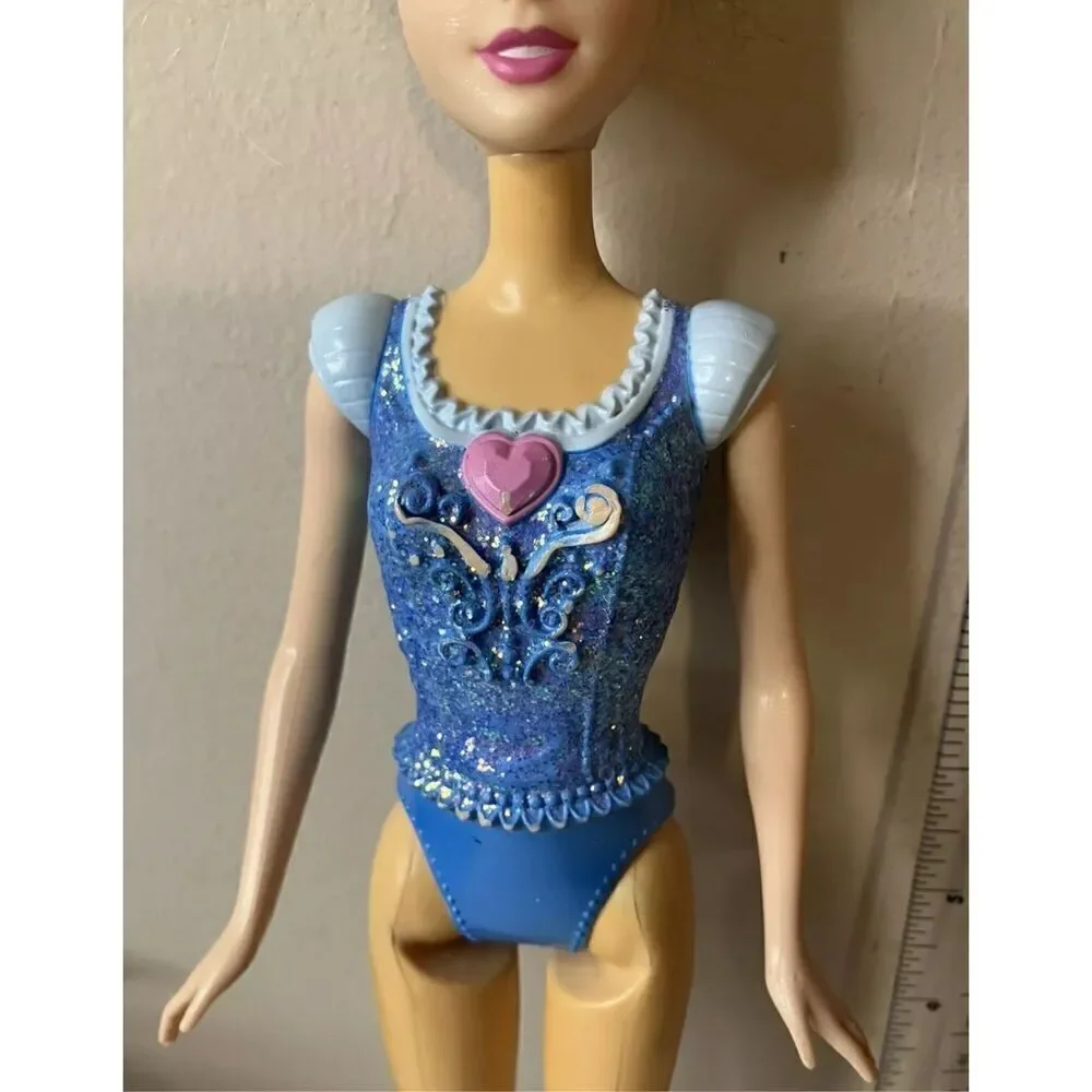 Barbie Doll Blonde Hair Blue Body Suit. Mattel 2012 vintage
